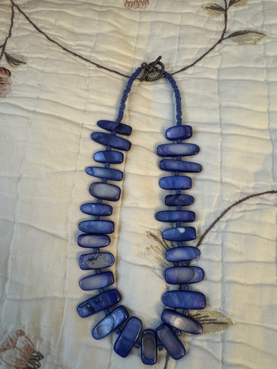Jewelry - Blue Statement Beaded Necklace - Women Jewelry